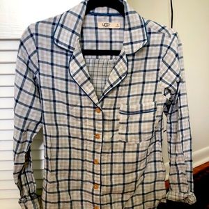 Ugg button-down pajama shirt